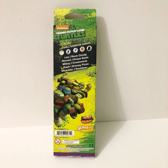 TMNT  Ninja Turtles Coloured Scented Pencils 5 Pack - Picture 4 of 16